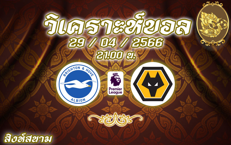 วิเคราะห์บอล พรีเมียร์ลีก ไบรท์ตัน vs วูล์ฟแฮมป์ตัน 2022/23