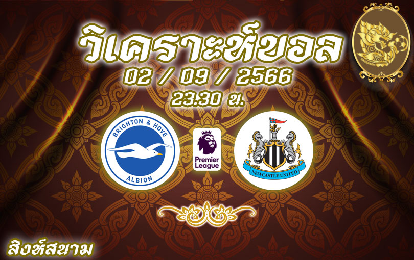 วิเคราะห์บอล พรีเมียร์ลีก ไบรท์ตัน vs นิวคาสเซิล ยูไนเต็ด 2023/2024