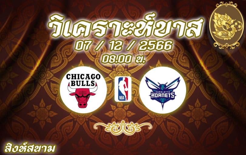 วิเคราะห์บาส NBA ชิคาโก บูลส์ vs ชาล็อต ฮอร์เน็ตส์ 2023/2024